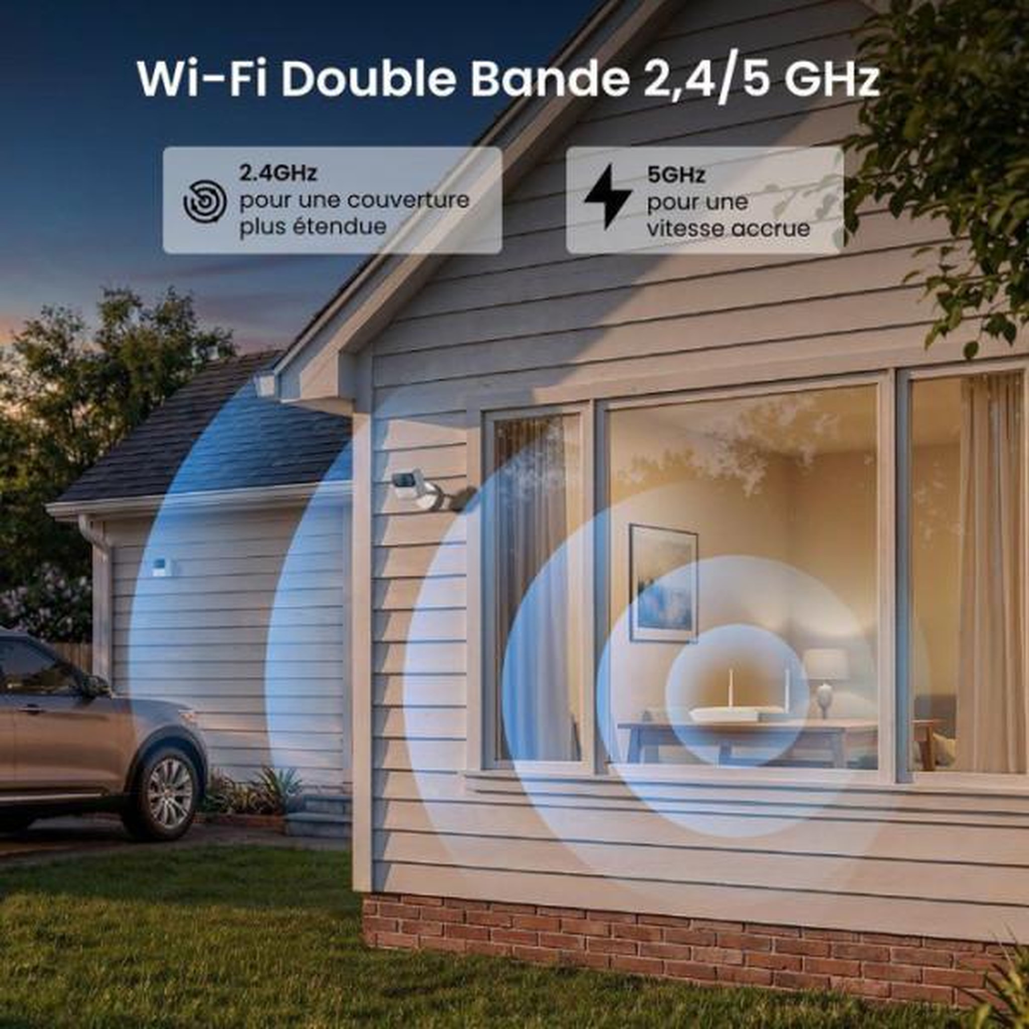 Voir la diapositive 6 : REOLINK Caméra de surveillance Magic B210 Blanc