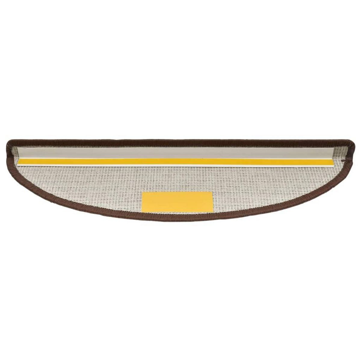 VIDAXL Tapis d'escalier 15 pcs Marron cafe 56 x 17 x 3 cm