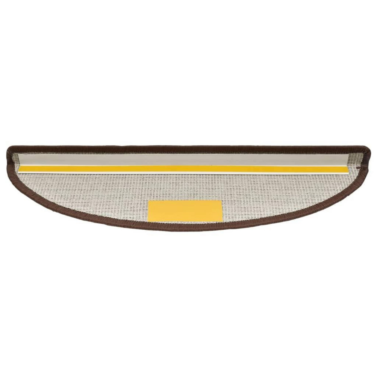 VIDAXL Tapis d'escalier 15 pcs Marron cafe 56 x 17 x 3 cm