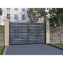 Voir la diapositive 2 : Habitat et Jardin Portail aluminium semi ajouré  Julien  - 300 x 140 cm - Gris