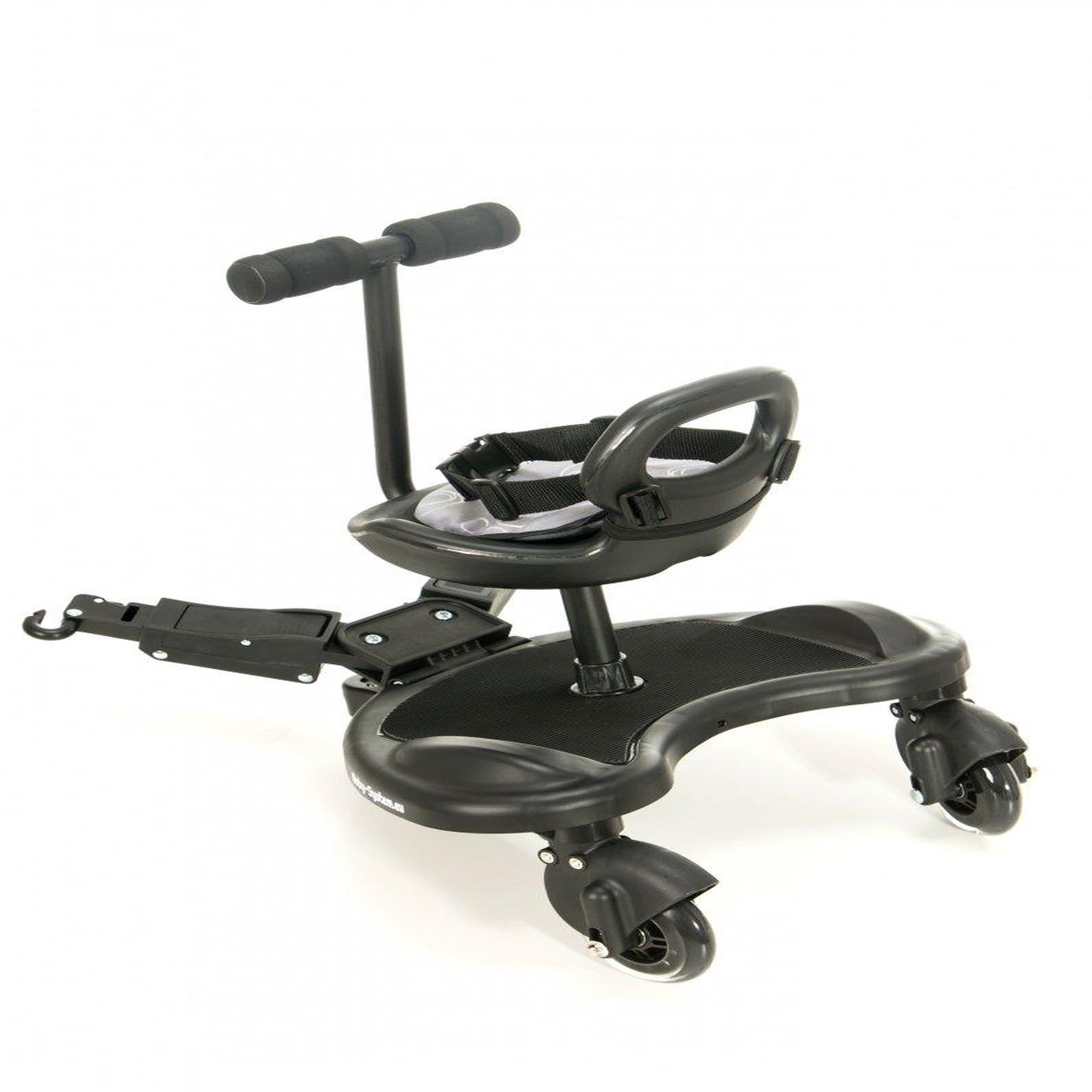 Voir la diapositive 2 : MOBY SYSTEM Planche à Roulette Poussette Universelle avec Siège Guidon Confort - Roues LED Charge 20 Kg 2-5 ans