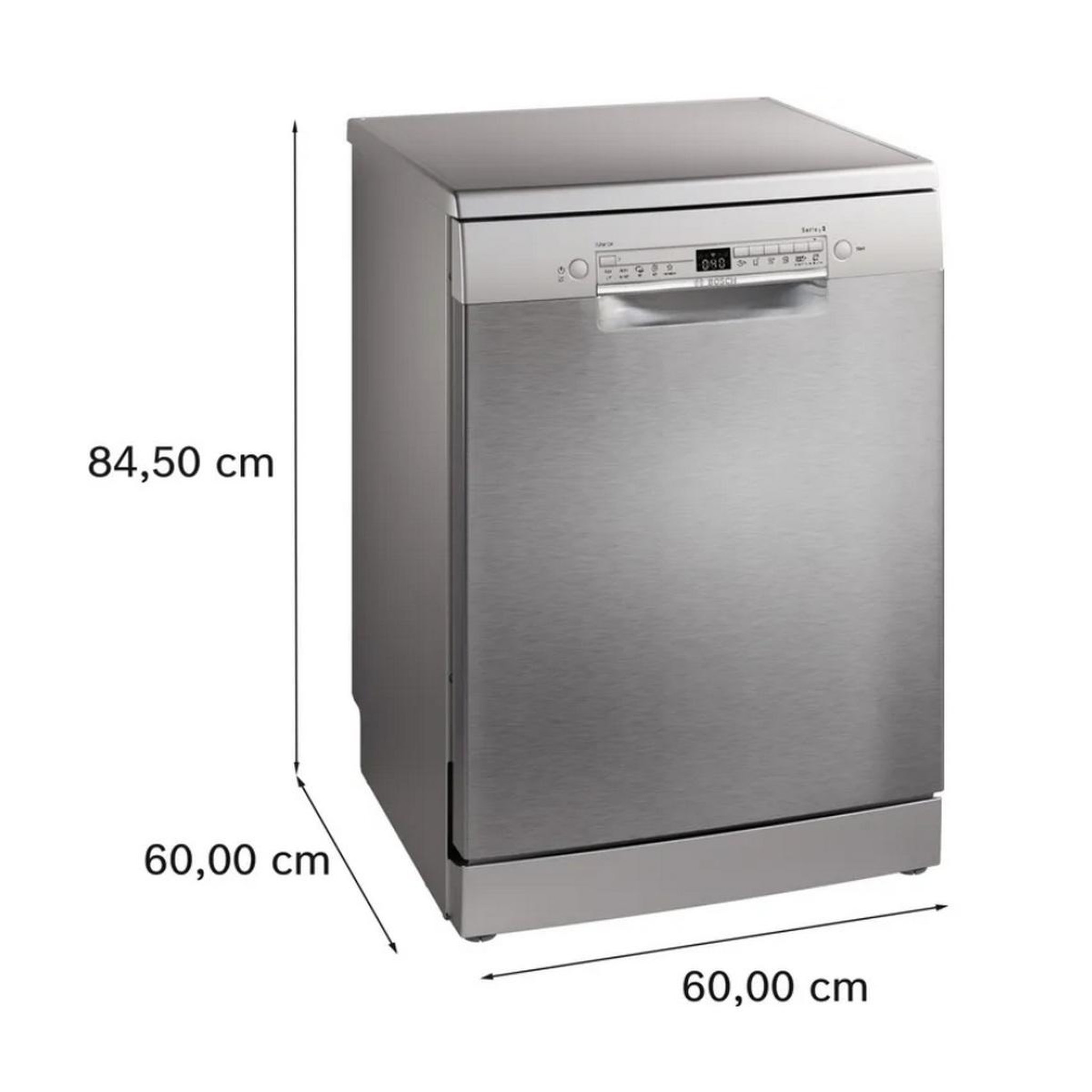 Voir la diapositive 6 : BOSCH Lave-vaisselle 60cm 14couverts 46db acier brossé - sms2hvi02e