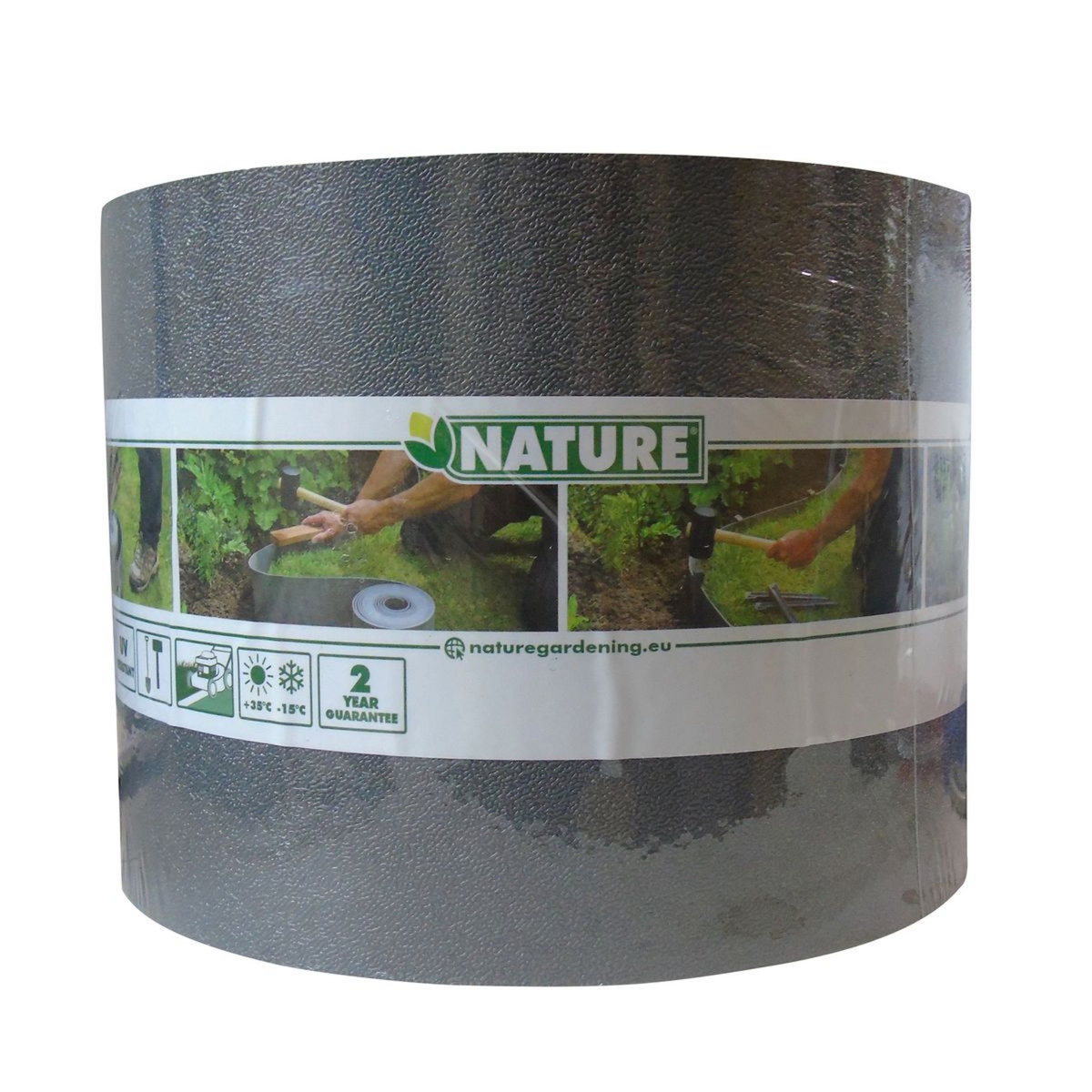 Nature Bordure de jardin - PE - Epaisseur 3 mm - Gris