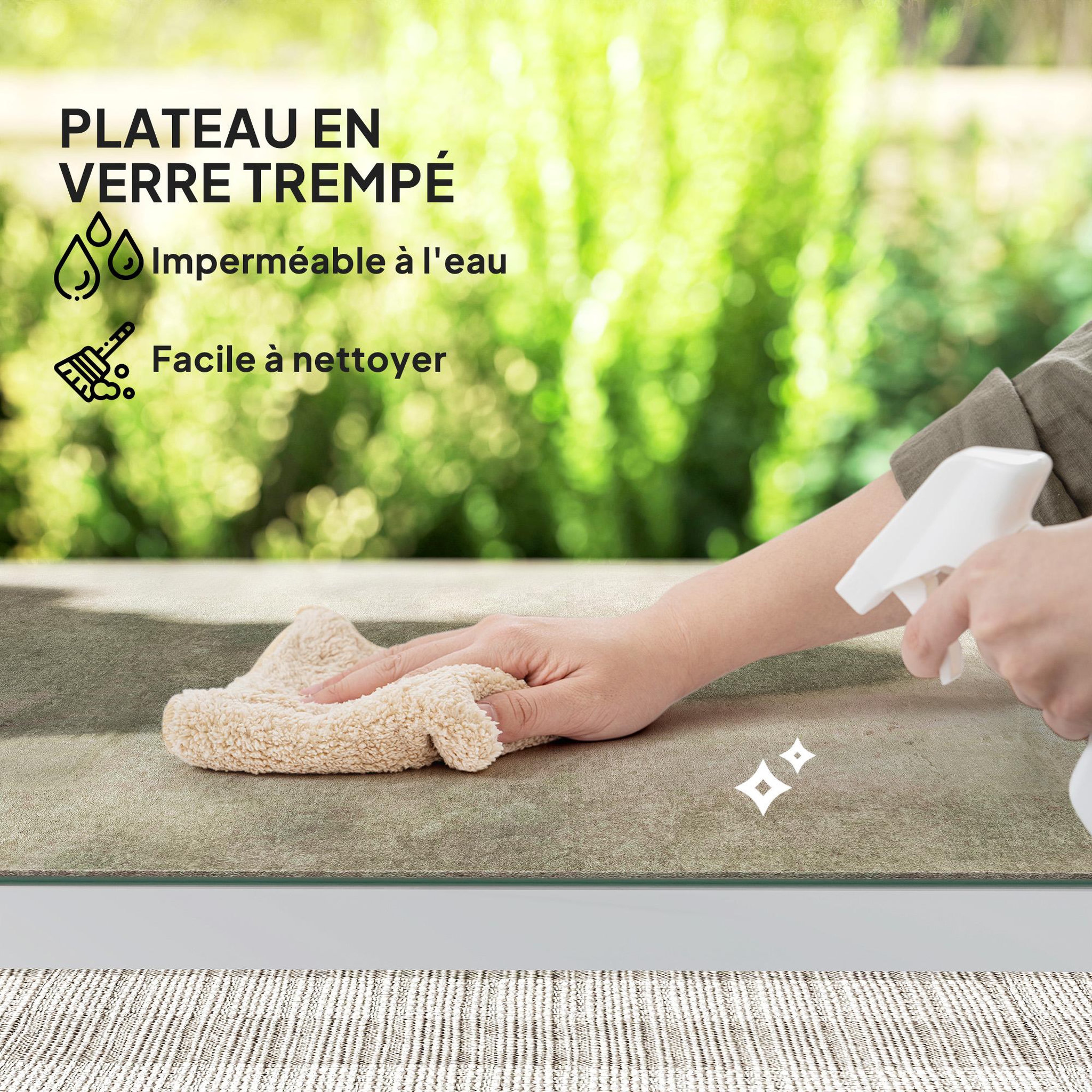 Voir la diapositive 5 : OUTSUNNY Salon de jardin design relax 2 personnes 3 pièces avec coussins déhoussables gris