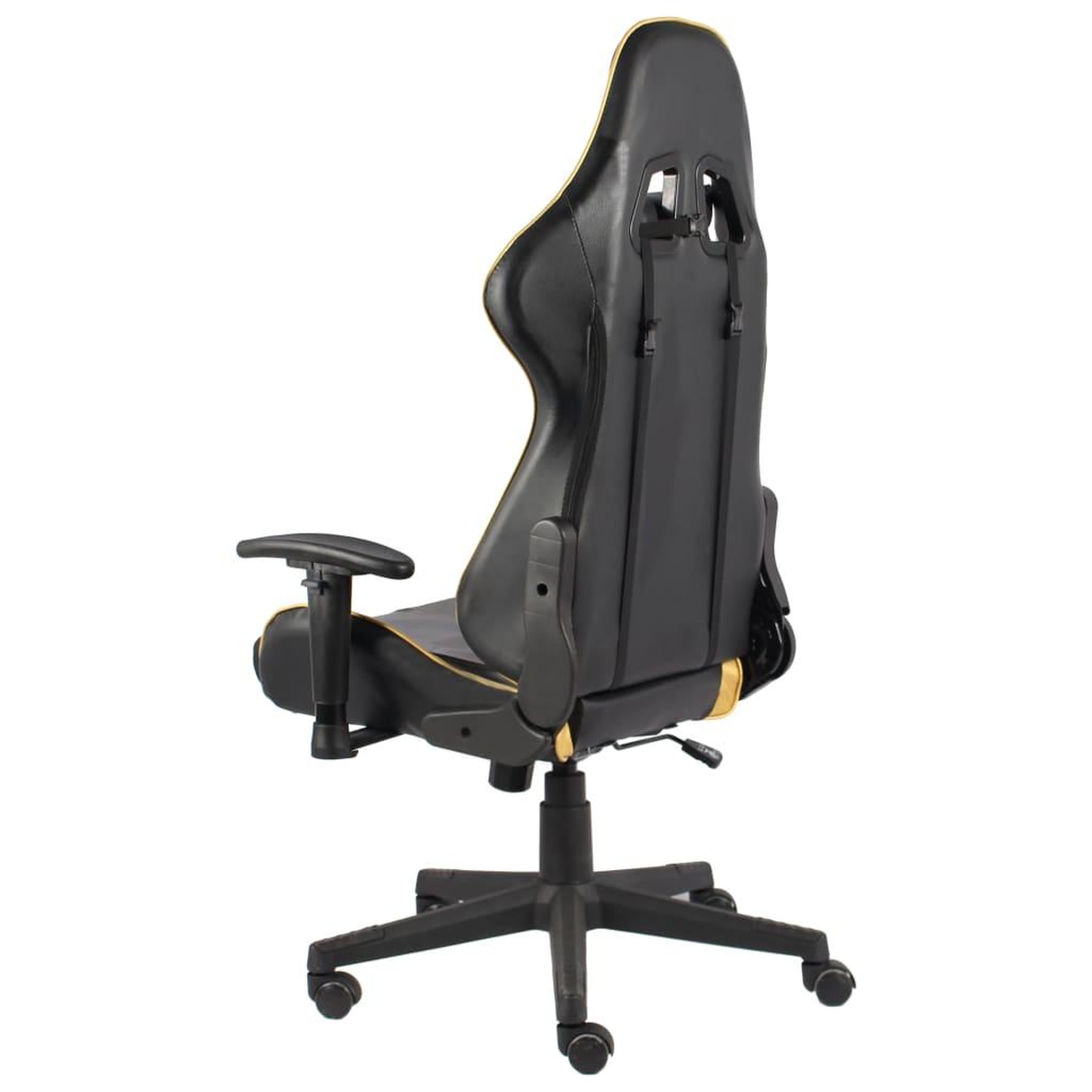 Voir la diapositive 4 : VIDAXL Chaise de jeu pivotante Dore PVC