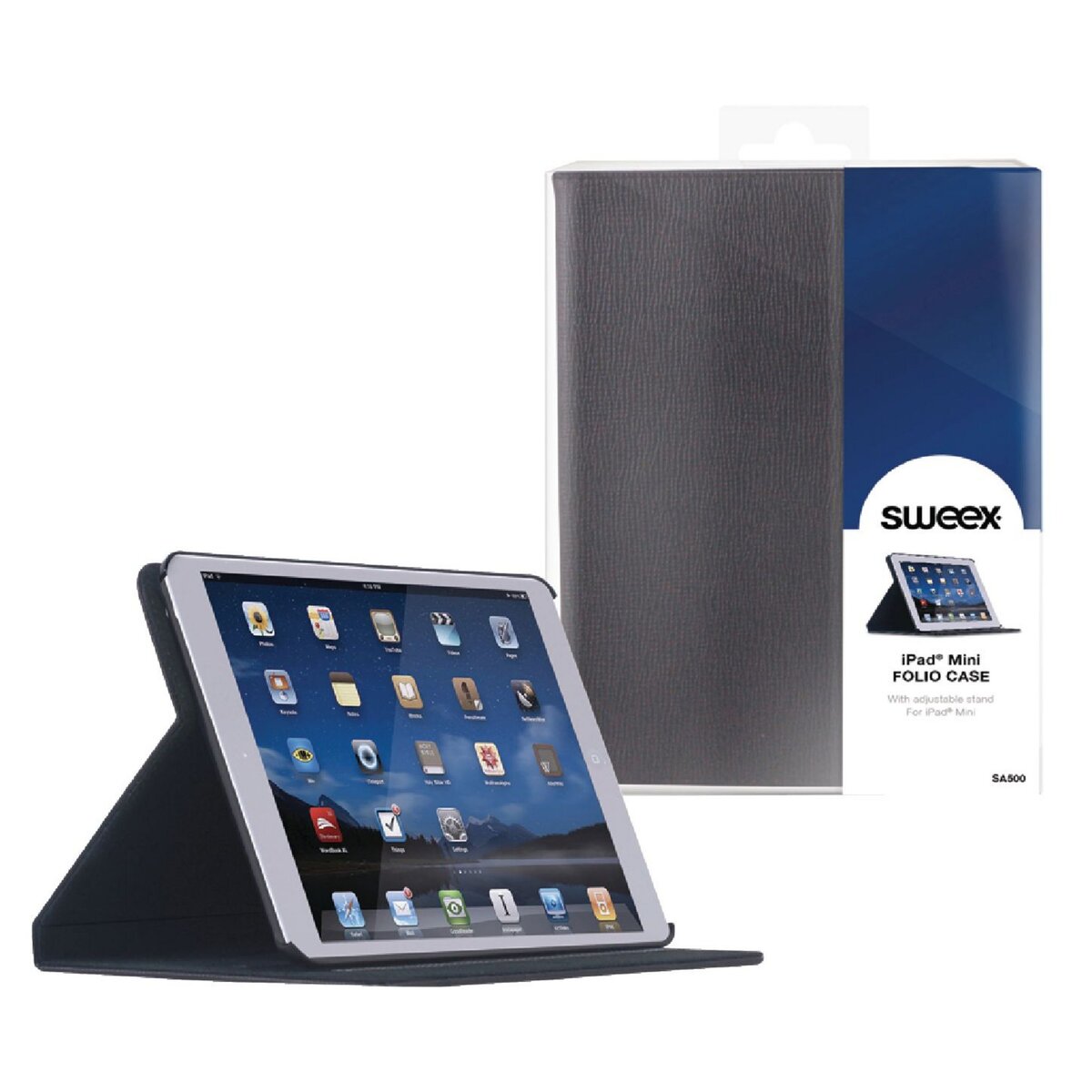 Sweex iPad Mini Folio Case Noir