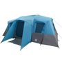 Voir la diapositive 5 : VIDAXL Tente familiale tunnel 16 personnes bleu impermeable