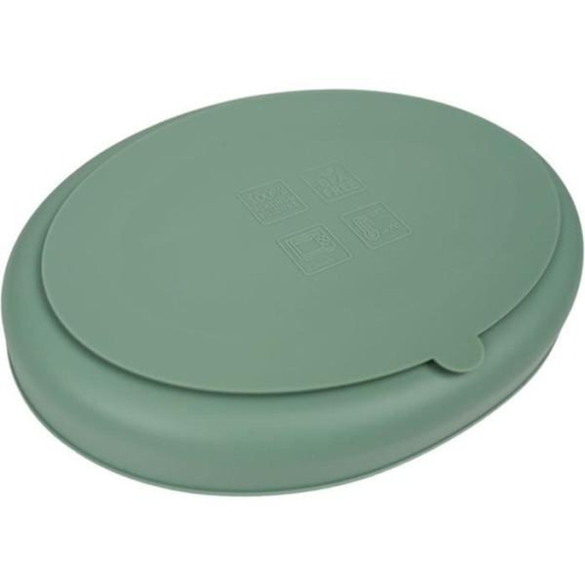 Voir la diapositive 2 : THERMOBABY Assiette ventouse - THERMOBABY - Silicone - Vert Cactus - Compartimentée et antidérapante