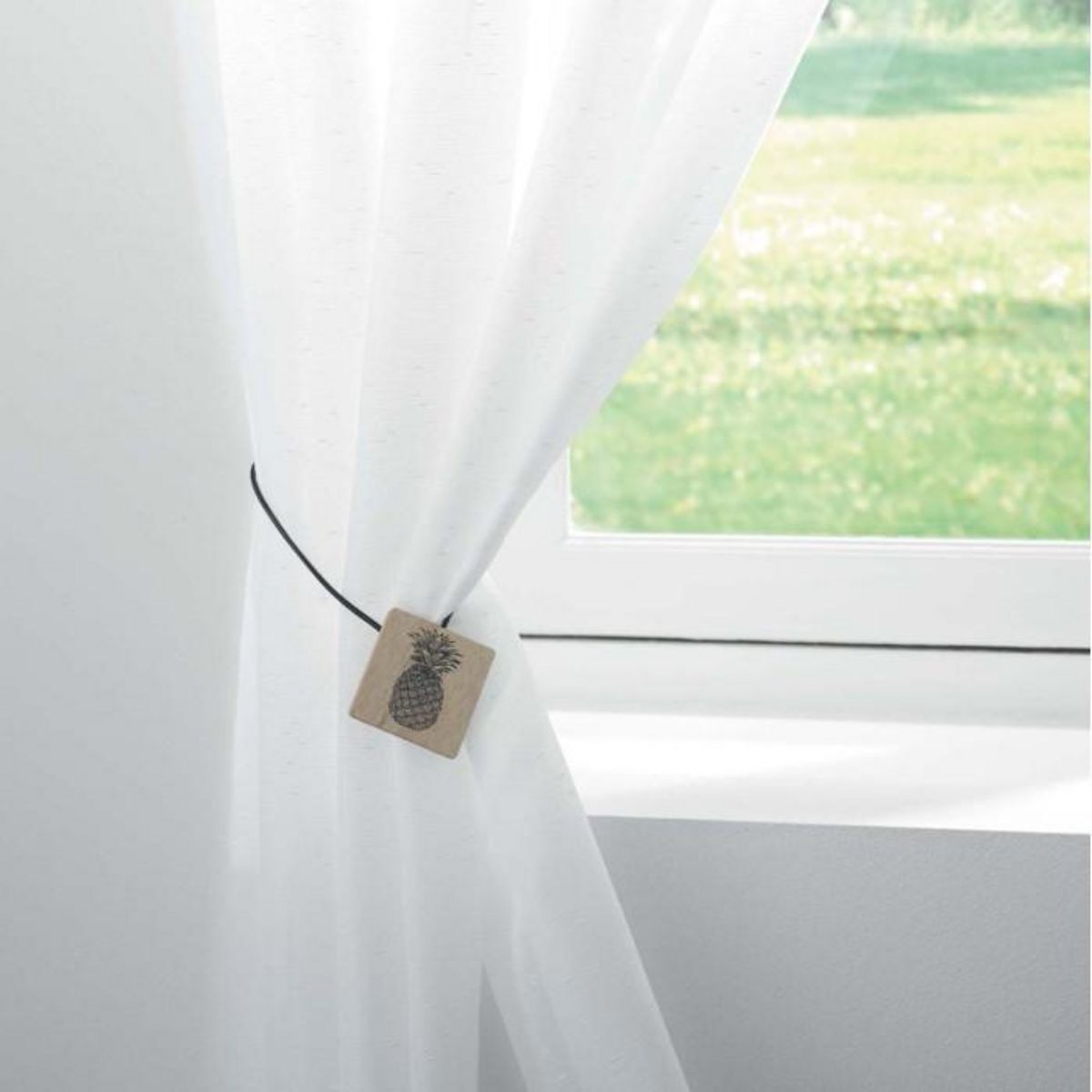 Paris Prix Embrasse de Rideau Aimantée  Guarani  43cm Noir