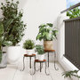 Voir la diapositive 3 : VIDAXL Supports pour plantes 3 pcs terre cuite et blanc ceramique