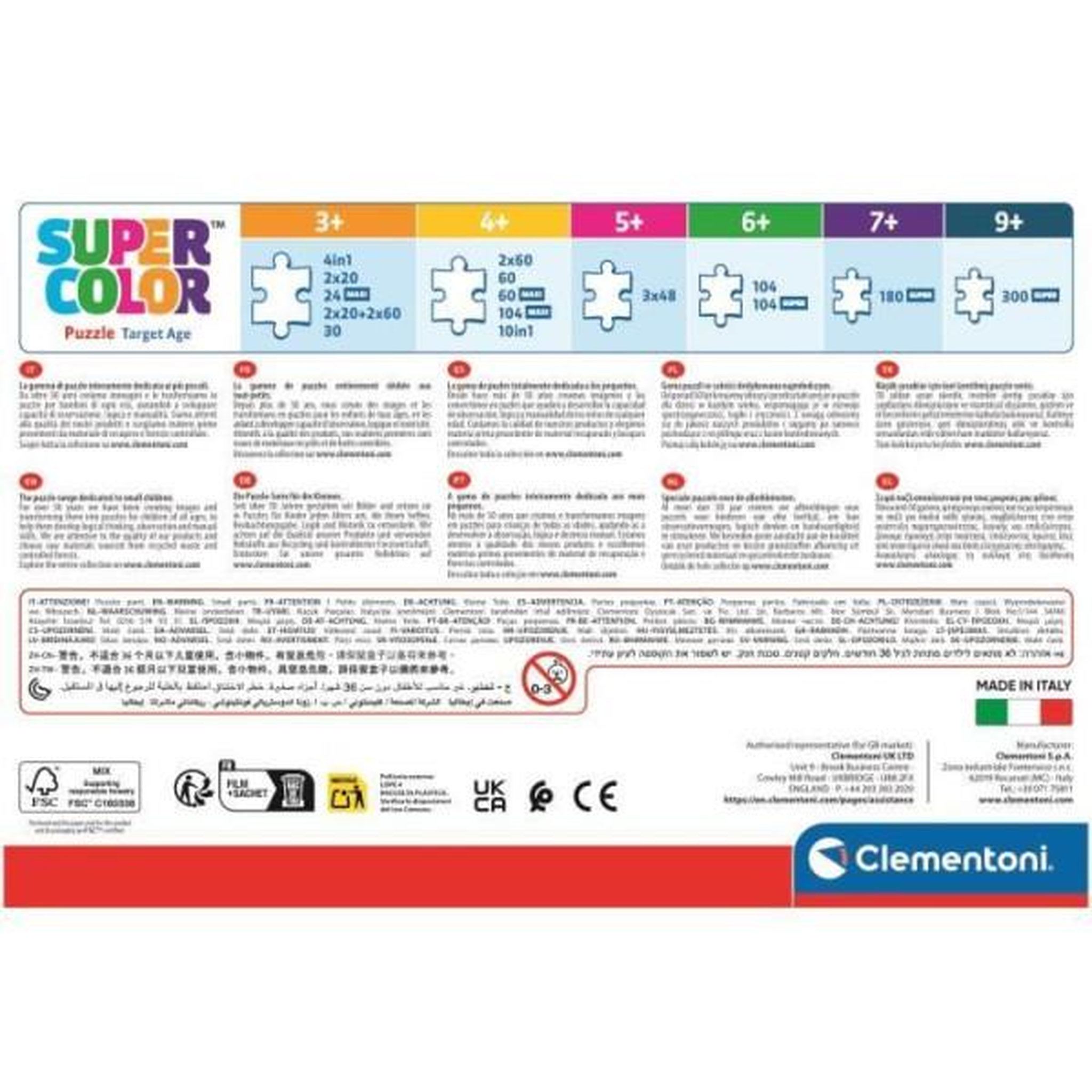 Voir la diapositive 6 : CLEMENTONI Puzzle enfant 4 en 1 – Disney Princess – Clementoni – Dès 4 ans