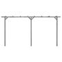 Voir la diapositive 2 : VIDAXL Pergola de jardin Gris 400x40x205 cm Bois de pin impregne