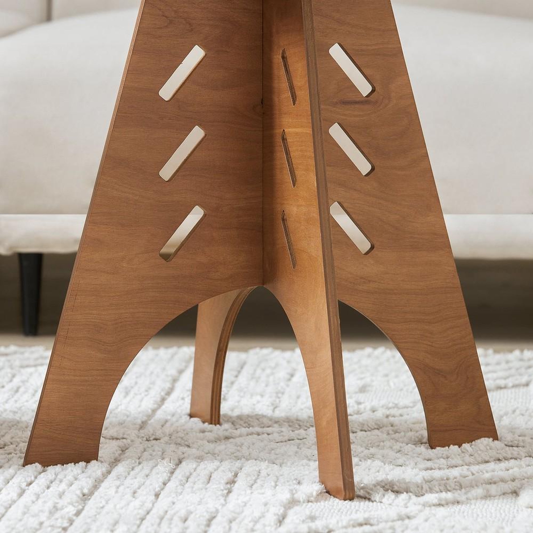 Voir la diapositive 5 : SOBUY SoBuy - Table D'appoint - Brun Clair - 46.46.5x36x55cm - Moderne - HFBT01