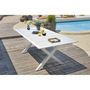 Voir la diapositive 5 : Paris Prix Table de Jardin Extensible  Floride  180-240cm Blanc