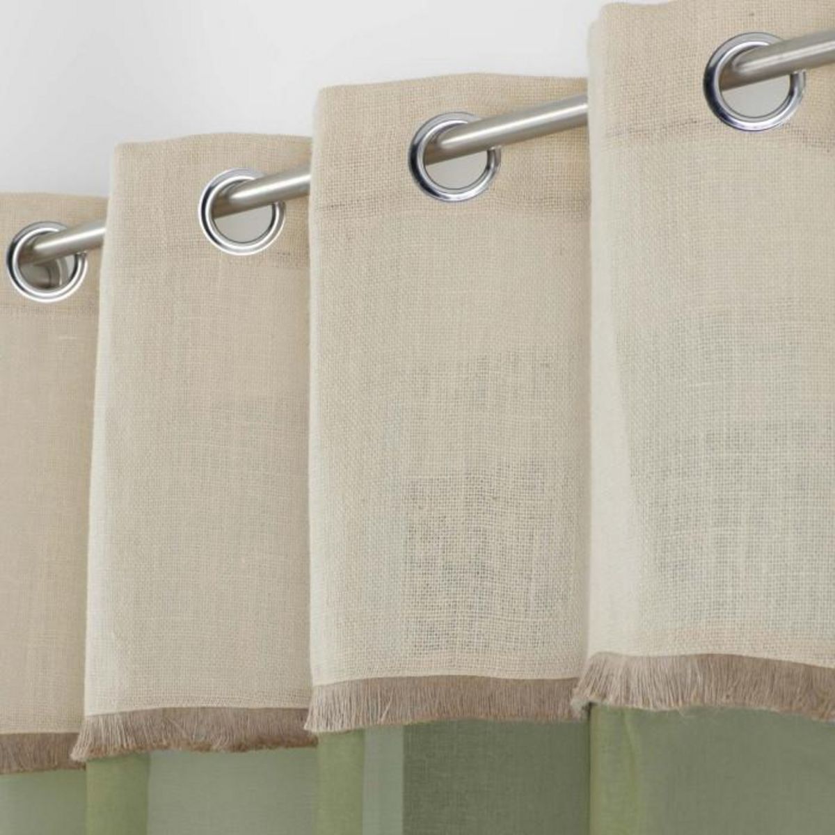 Paris Prix Rideau Voilage à Œillets  Greenybel  140x240cm Vert