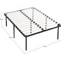Voir la diapositive 3 : Habitat et Jardin Cadre à lattes + pieds pour matelas 140 x 190 cm - 26 lattes