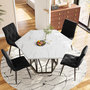 Voir la diapositive 4 : MERAX Table à manger hexagonale