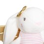 Voir la diapositive 5 : Atmosphera Kids Peluche Enfant  Lapin Glitter  40cm Blanc