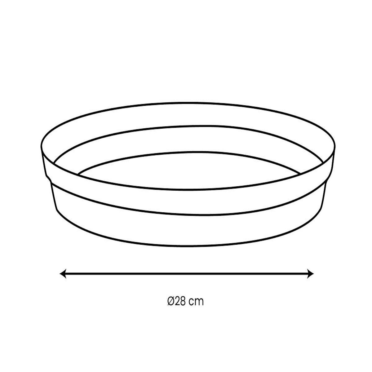 Eda Soucoupe Ø 28 cm pour pot Ø 40 cm - Vert laurier - Eda