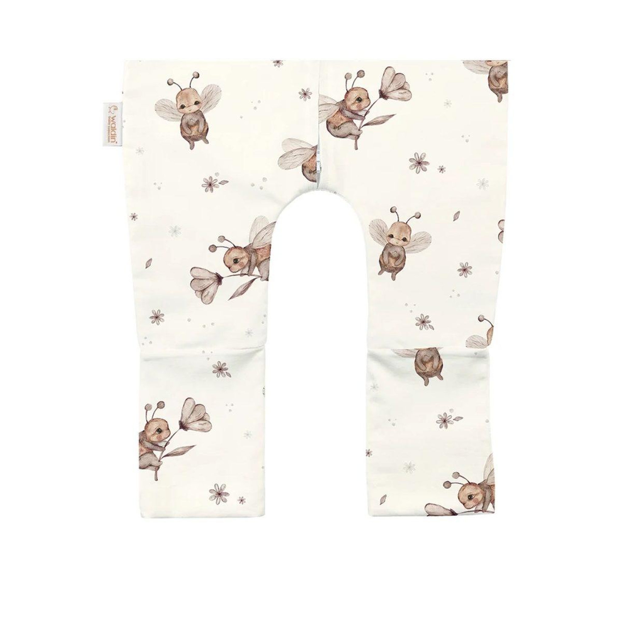 Voir la diapositive 2 : WALDIN Gigoteuse à jambes en coton - taille S (1-2 ans) - motif abeilles, champagne