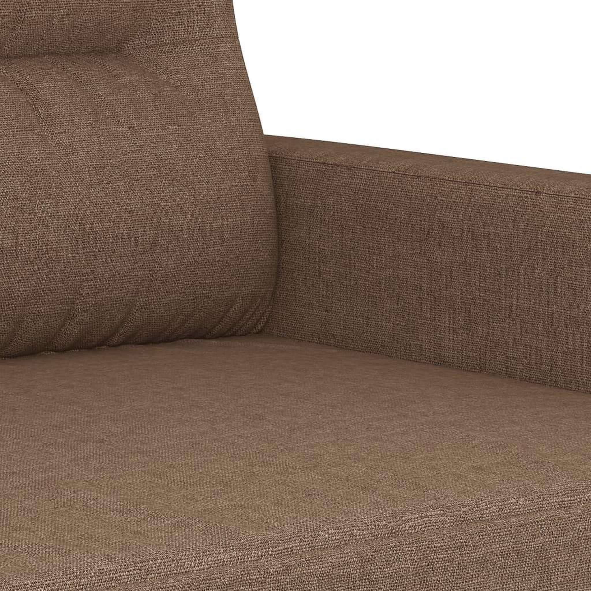 Voir la diapositive 5 : VIDAXL Ensemble de canapes 2 pcs avec coussins marron tissu