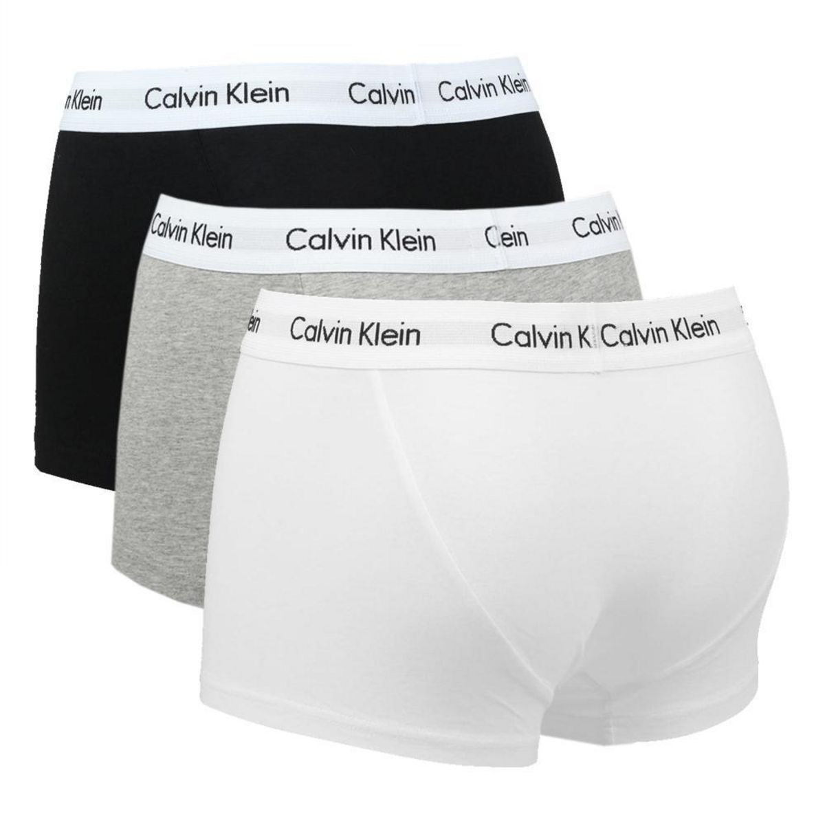 CALVIN KLEIN JEANS x3 Boxers Noir/Gris/ Homme Calvin Klein Rise
