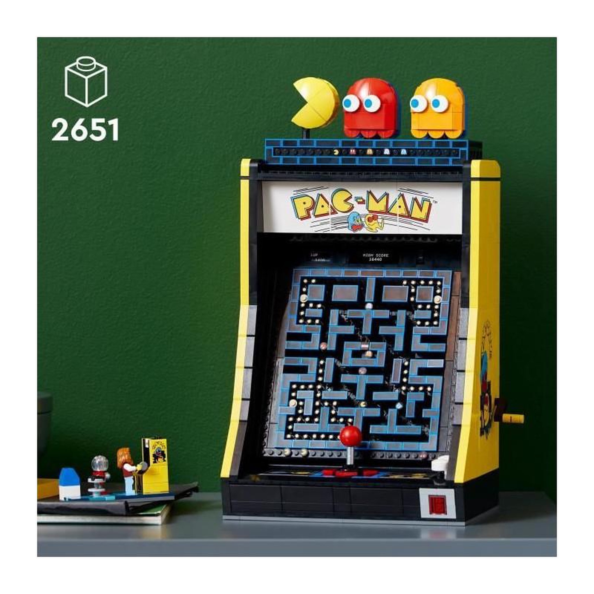 Voir la diapositive 2 : LEGO LEGO 10323 Icons Jeu d'Arcade PAC-MAN, Maquette pour Adultes a Construire, Machine de Jeu avec des Personnages