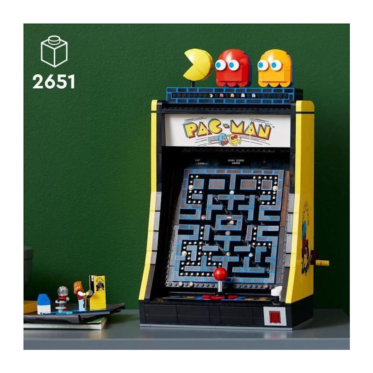 LEGO LEGO 10323 Icons Jeu d'Arcade PAC-MAN, Maquette pour Adultes a Construire, Machine de Jeu avec des Personnages