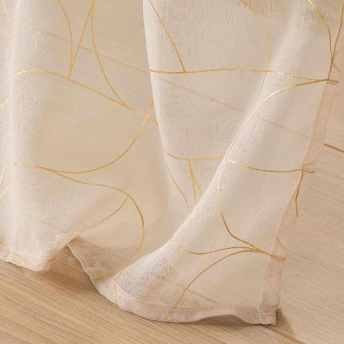 Paris Prix Rideau Voilage à Œillets  Louxor  140x240cm Beige