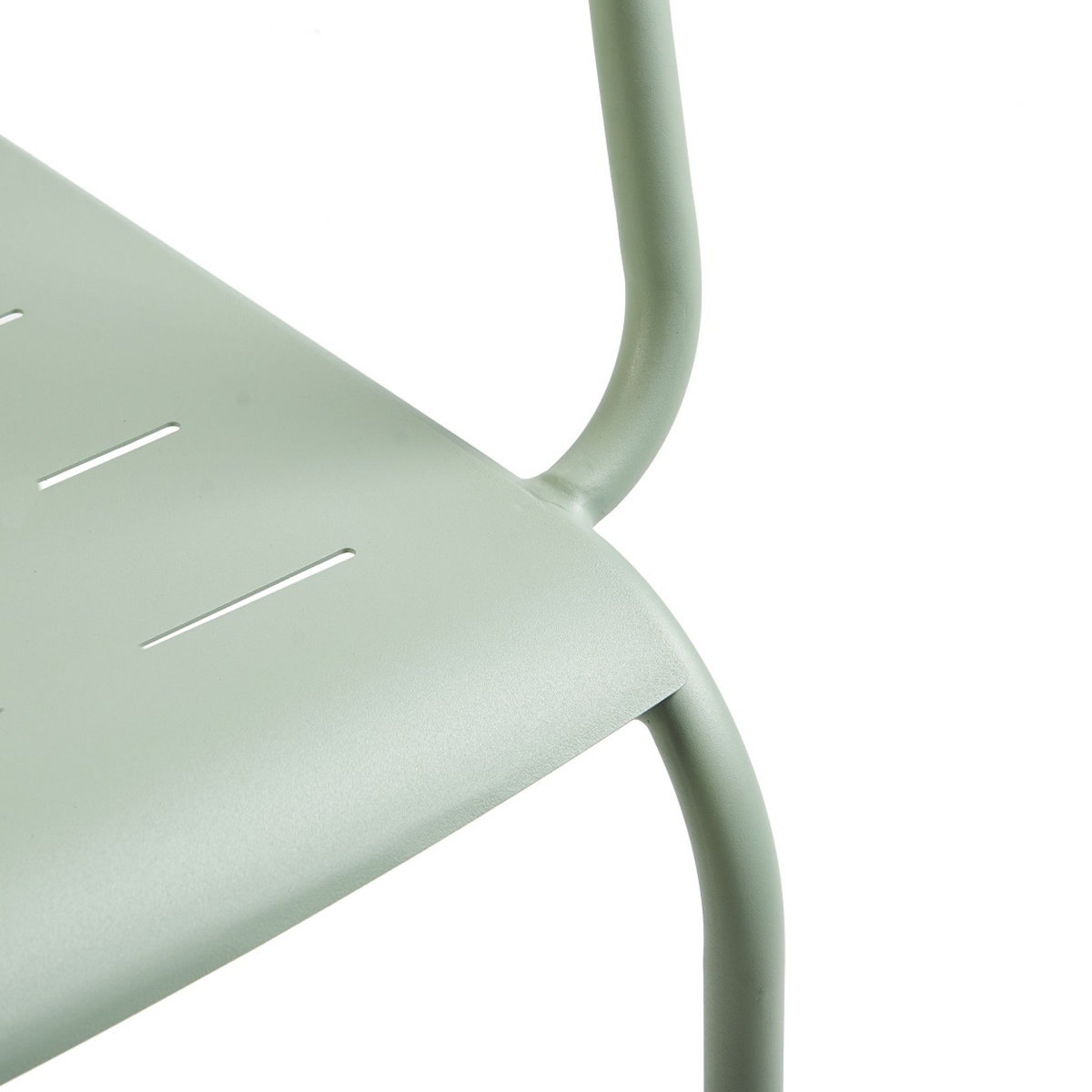 GARDENSTAR Salon bas de jardin - 4 places - Acier - Vert pâle