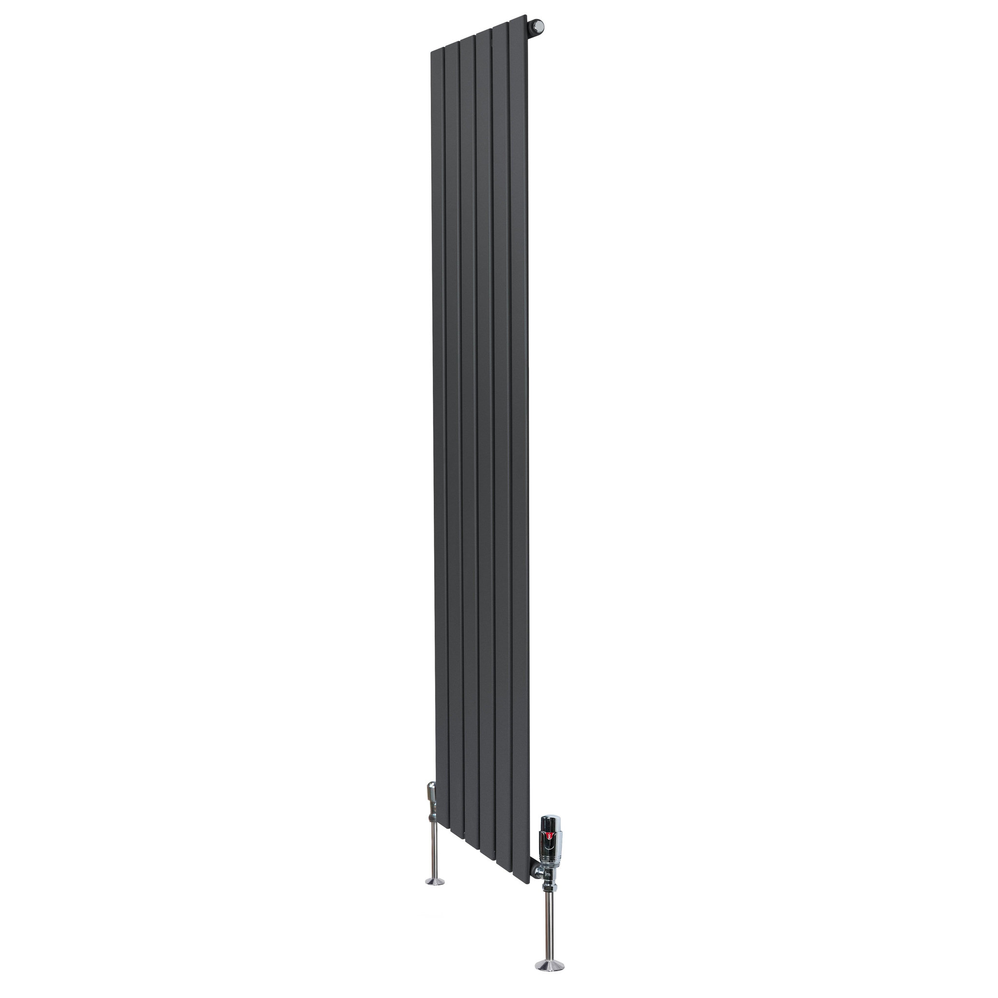 Voir la diapositive 2 : MONSTERSHOP Radiateur plat à 1 panneau & vannes - 1800 x 420 mm