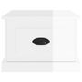 Voir la diapositive 6 : VIDAXL Table basse blanc brillant 50x50x35 cm bois d ingénierie