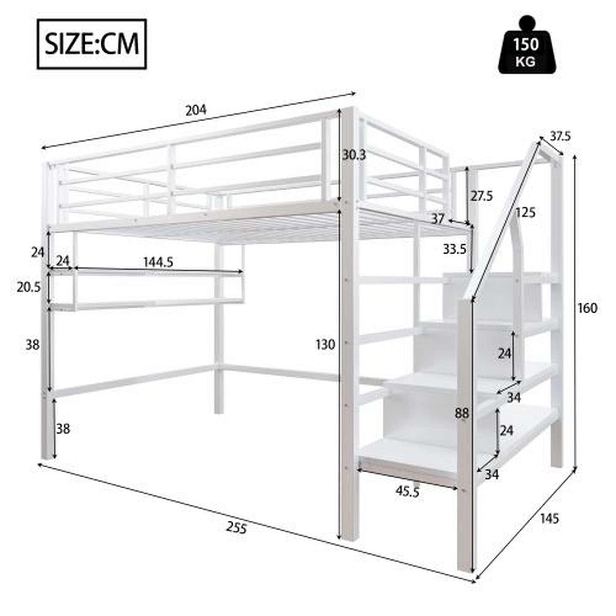 Voir la diapositive 3 : MERAX Lit mezzanine