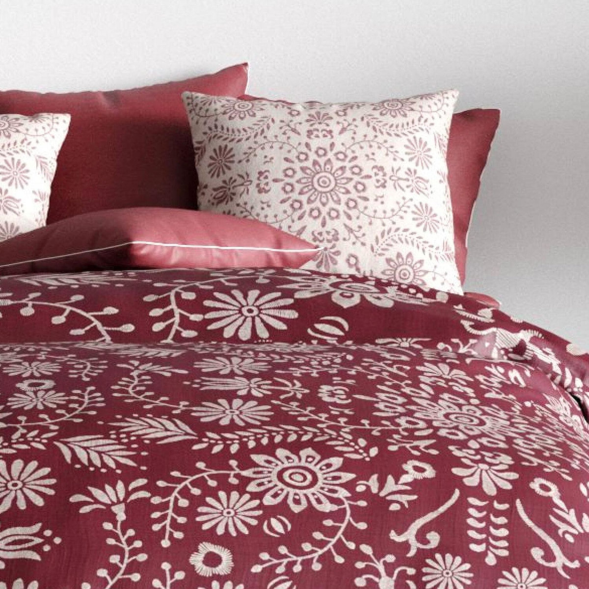 Les Ateliers du Linge Parure housse de couette 100% coton bio 57fils-vishka
