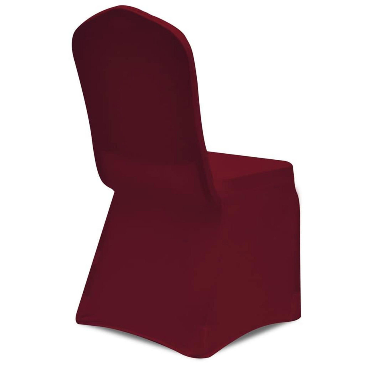 VIDAXL Housse de chaise extensible 4 pcs Bordeaux