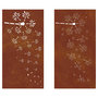 Voir la diapositive 4 : VIDAXL Decorations murales de jardin 2pcs 105x55 cm design de fleur