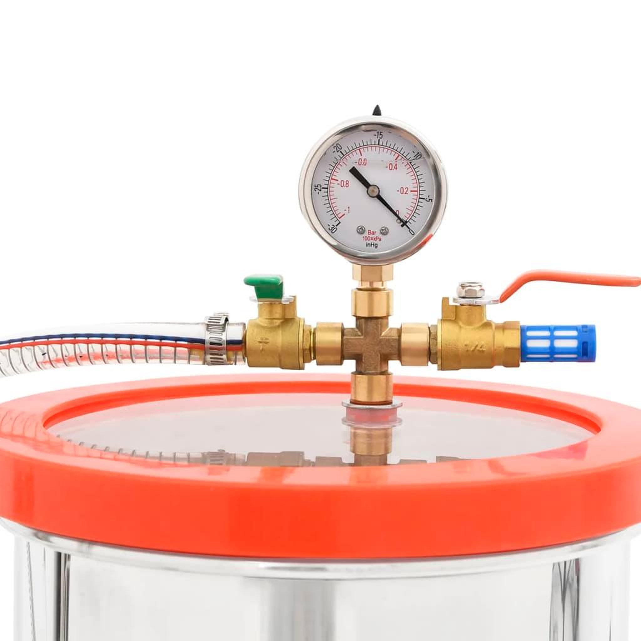 Voir la diapositive 5 : VIDAXL Chambre a vide Inox 7,4 L