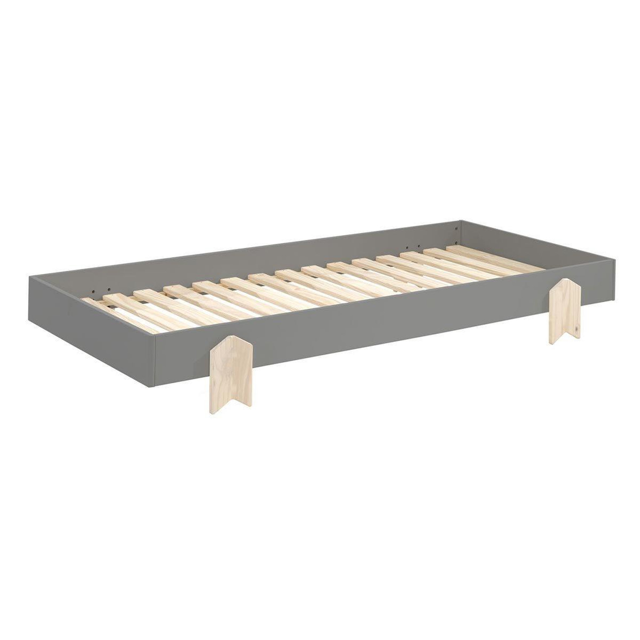 Voir la diapositive 4 : Paris Prix Lit enfant en bois  modulo arrow iv  90x200cm gris