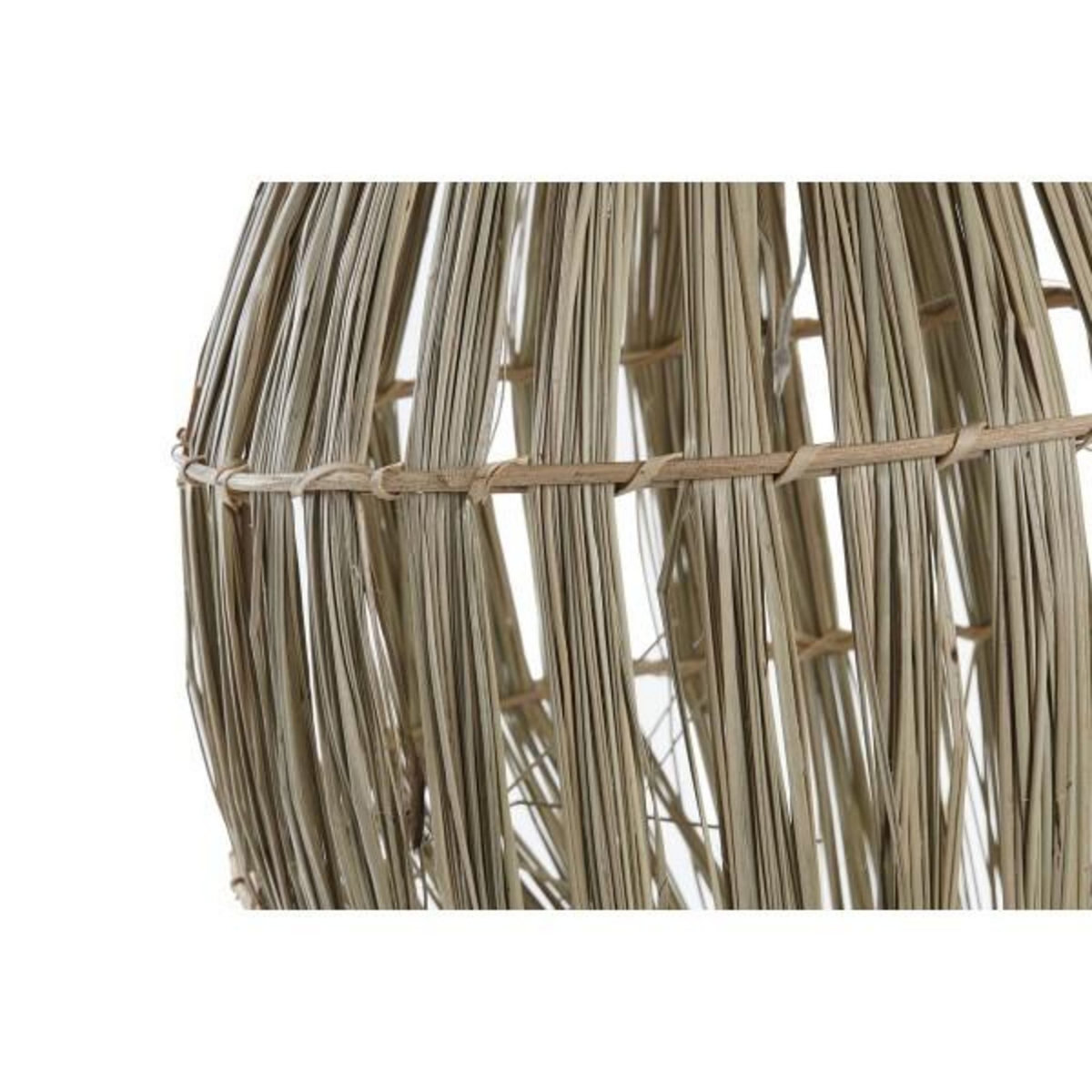 MARKET24 Écran de lampe DKD Home Decor Fibre naturelle (36 x 36 x 48 cm)