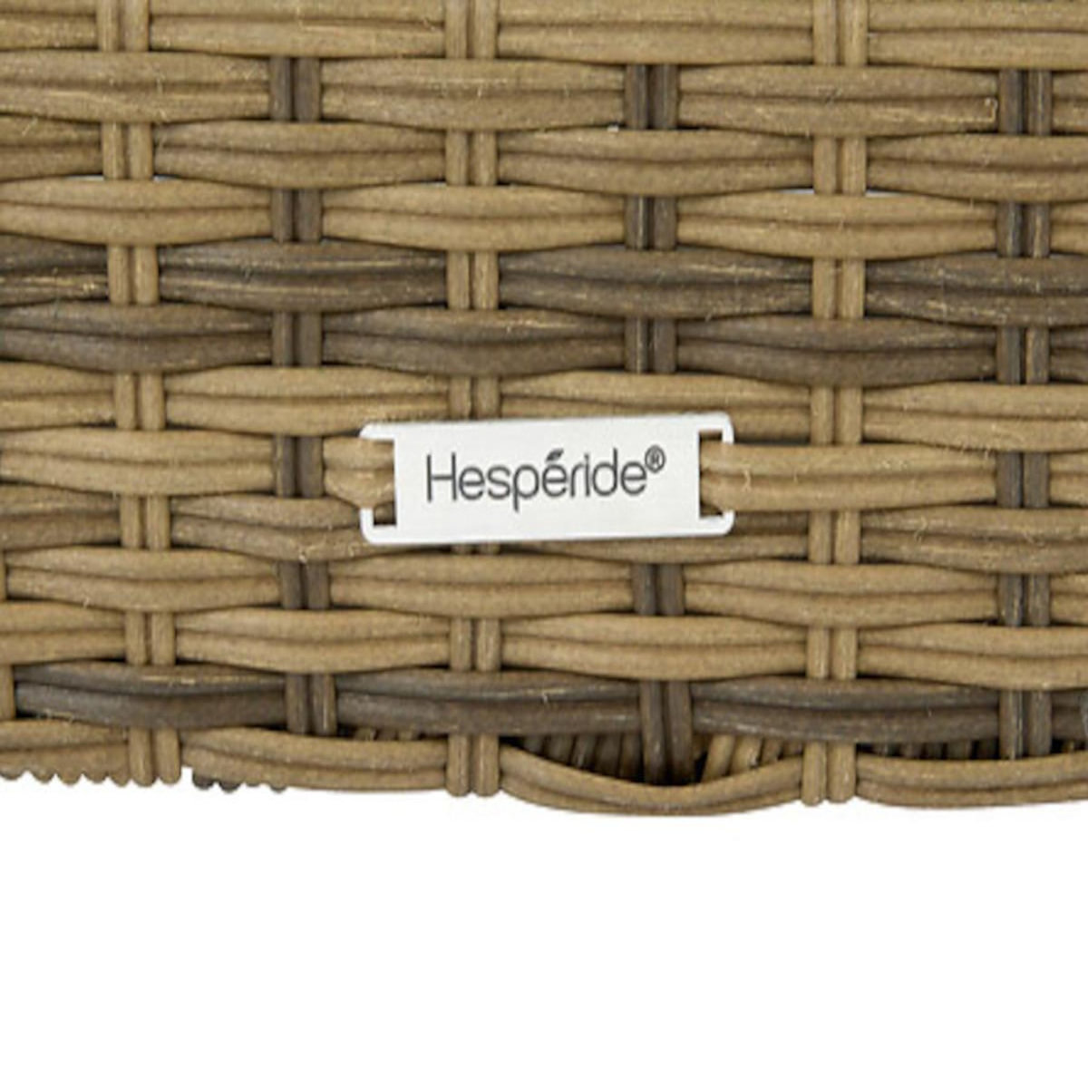 HESPERIDE Fauteuil de jardin en alu et résine tressée Selenim Naturae - Hespéride