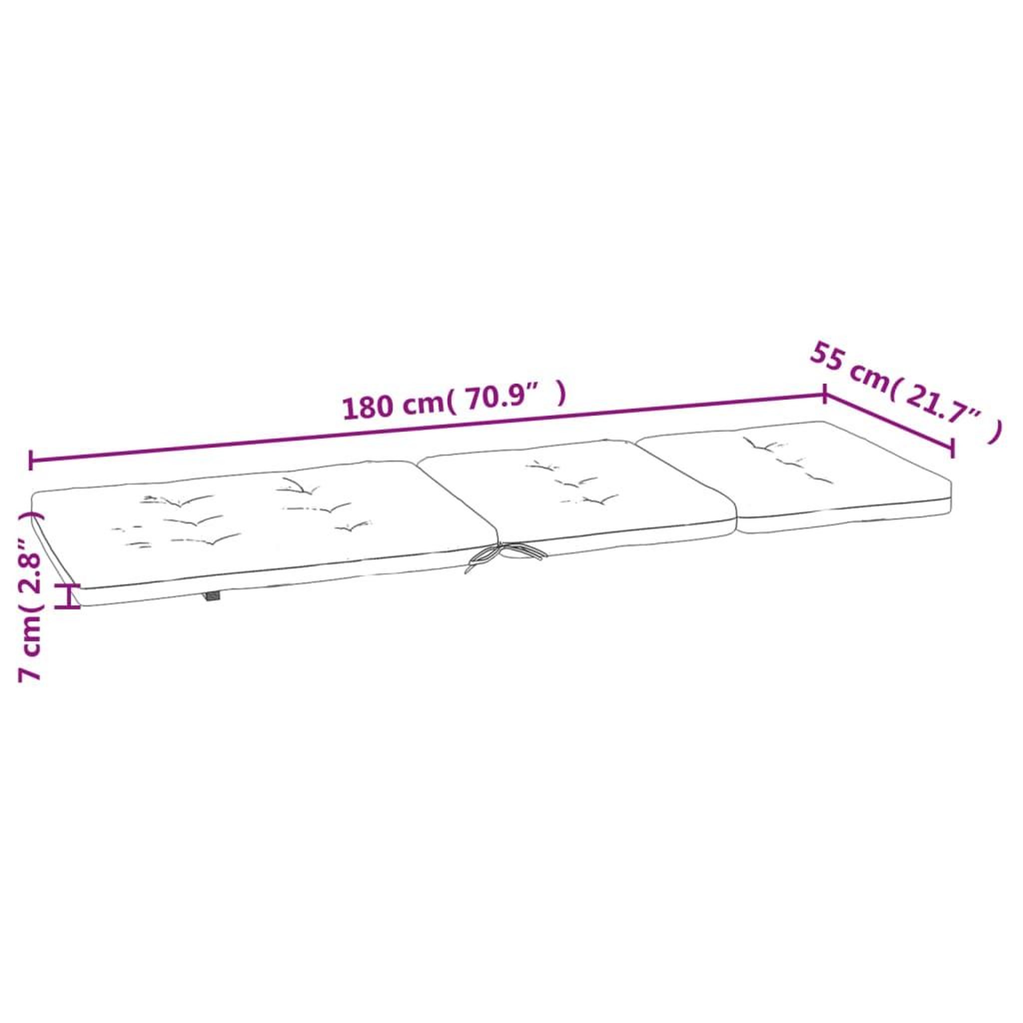 Voir la diapositive 6 : VIDAXL Coussins de chaise longue lot de 2 vert tissu oxford