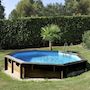 Voir la diapositive 2 : GRE Piscine bois Violette 2 Ø 5,00 x 1,27 m - Gré