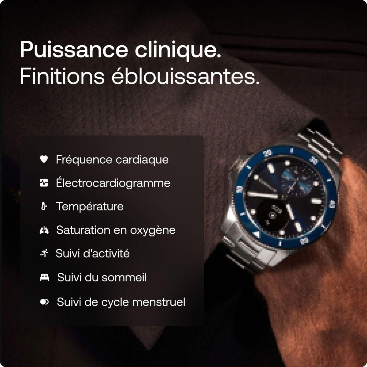 WITHINGS Montre santé Scanwatch Nova Bleue