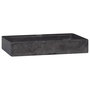 Voir la diapositive 3 : VIDAXL Lavabo mural noir 38x24x6,5 cm marbre