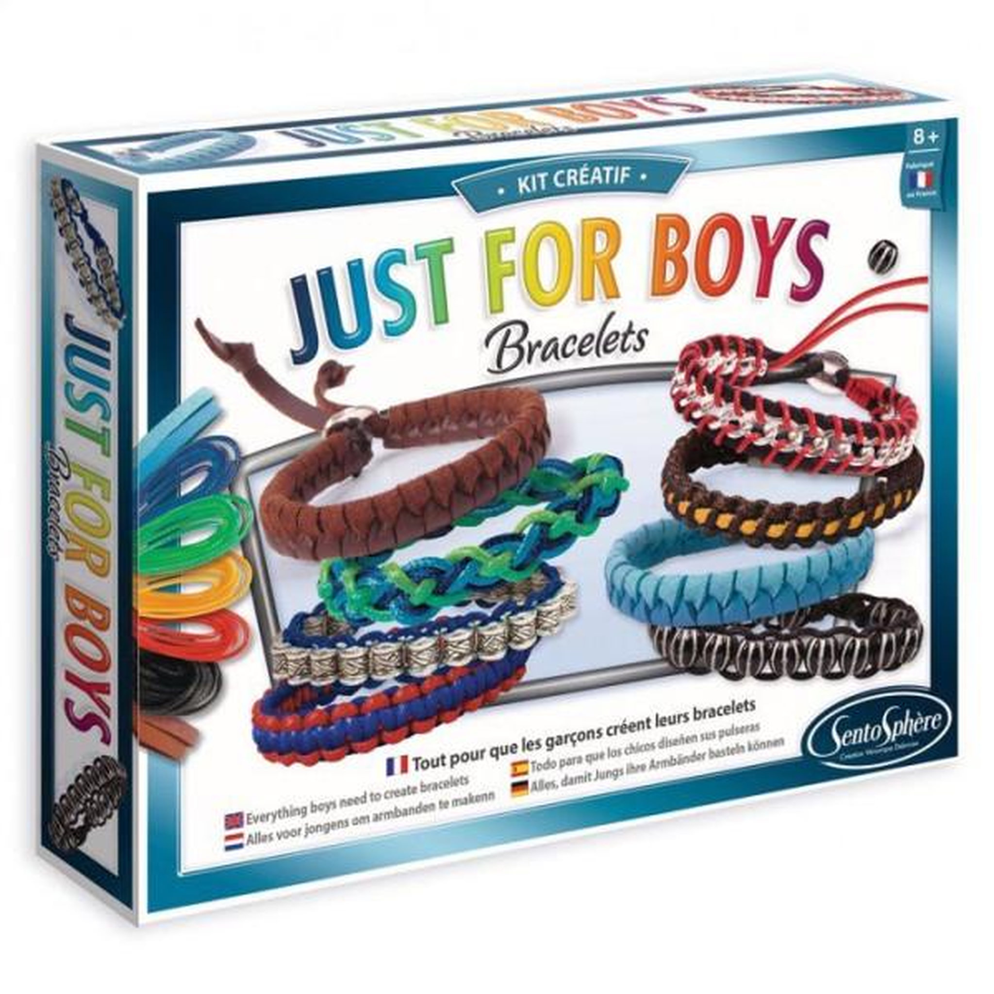 Voir la diapositive 2 : Sentosphere Kit creatif bijoux - SENTOSPHERE - Just for Boys - Fabrication de bijoux pour garçons - Améliorer sa dextérité - Des 8 ans