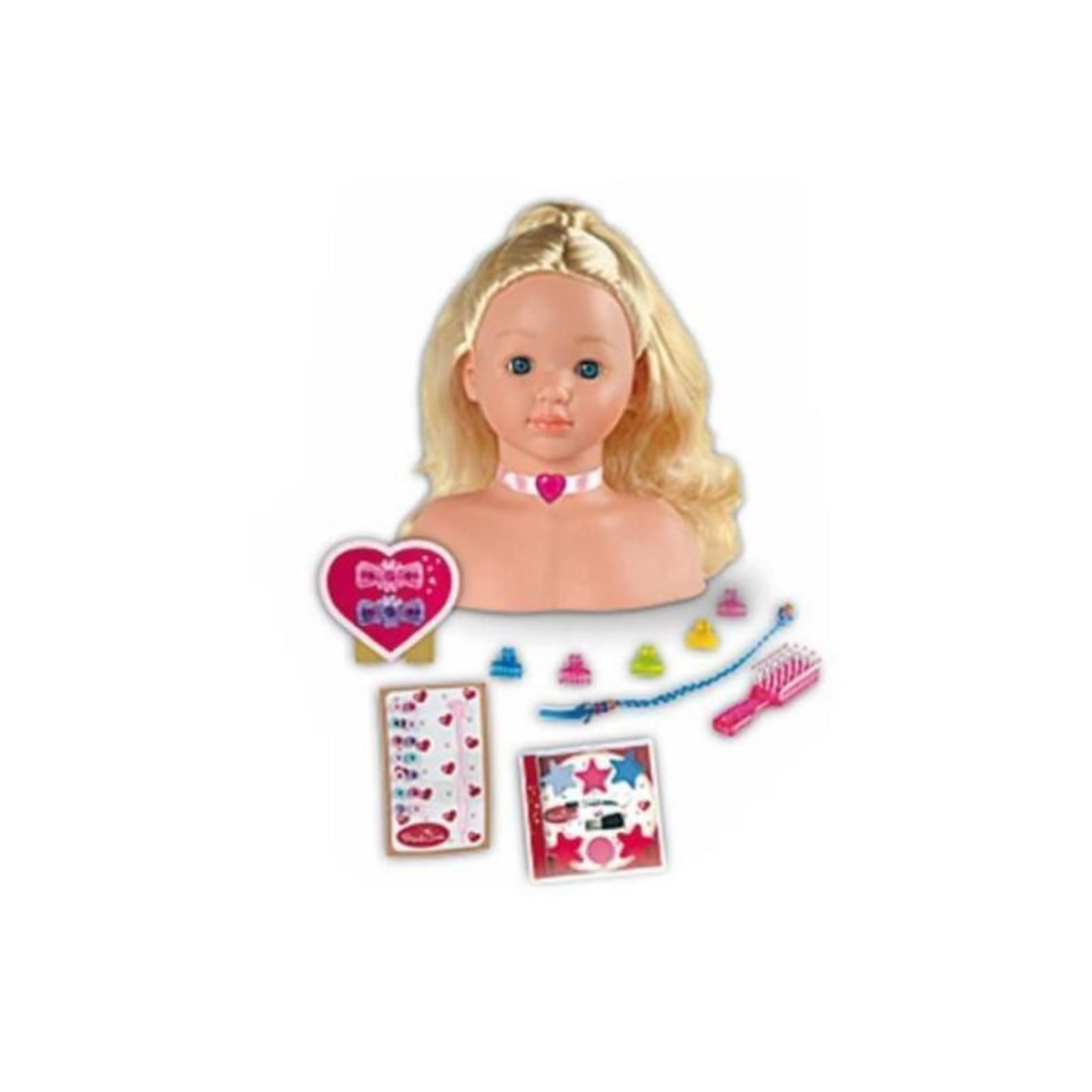 Klein PRINCESS CORALIE Tete a Coiffer et a Maquiller avec Accessoires - 25 cm