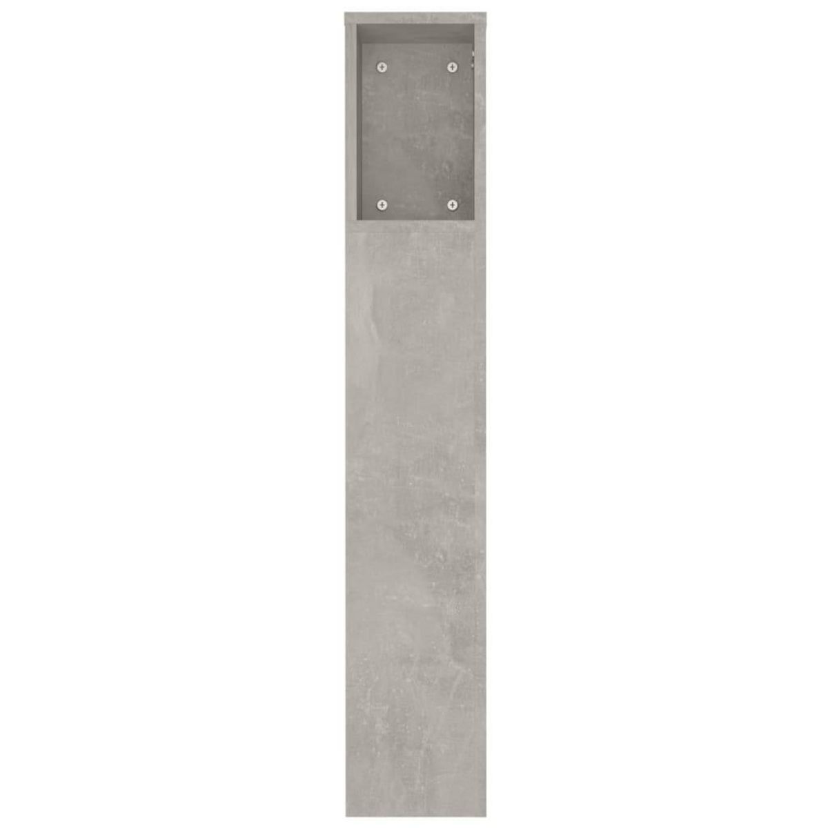 VIDAXL Armoire de tete de lit Gris beton 180x18,5x104,5 cm