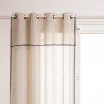 ATMOSPHERA Rideau Voilage à Oeillets  Fred  140x240cm Beige Lin