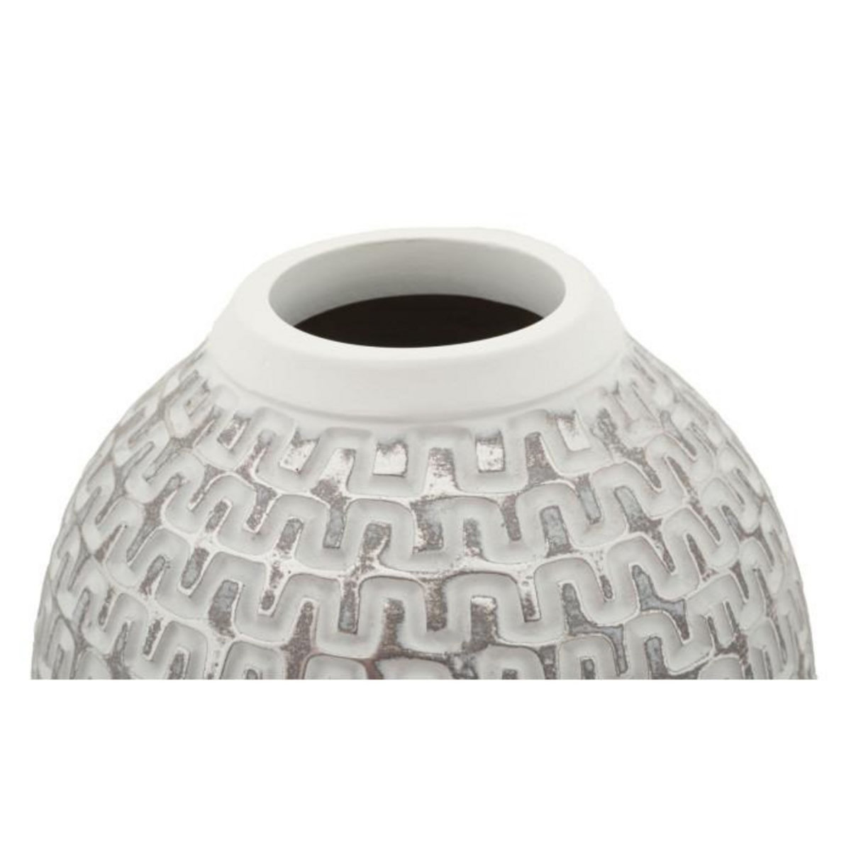 Paris Prix Vase Déco en Résine  Wave  34cm Blanc