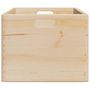 Voir la diapositive 5 : VIDAXL Boîte en bois avec poignees 40x30x23 cm bois de pin massif